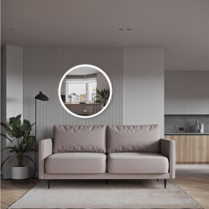 Espejo decorativo redondo Moher con luz LED 3 Espejo decorativo redondo Moher con luz LED